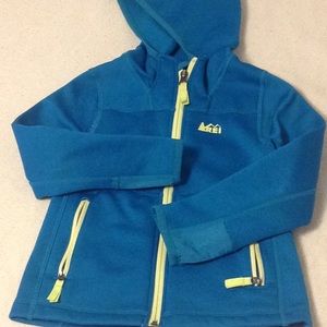 REI full zip hoodie size girls 4/5